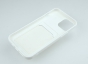 Чехол накладка силиконовый CTI для Apple iPhone 12 Pro Max (6.7) с карманом для карт (белый) 
