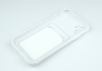 Чехол накладка силиконовый CTI для Apple iPhone 11 (6.1) с защитой объектива камеры и карманом для карт (белый) Екатеринбург