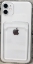 Чехол накладка силиконовый CTI для Apple iPhone 11 (6.1) с защитой объектива камеры и карманом для карт (прозрачный) купить