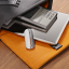 Складная портативная подставка для ноутбука BOROFONE BH46  цинковый сплав + силикагель (серебристый) купить