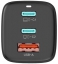 Сетевое зарядно устройство WIWU GAN 65W Wall Charger GTC-6521 2xUSB-C + USB-A/PD/65W (черное) цена