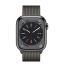 Apple Watch Series 8 Cellular, 41 мм, корпус из нержавеющей стали графитового цвета, миланский сетчатый браслет графитового цвета (ML743) цена