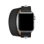 Ремешок Hermès Double Tour Médor из кожи Swift цвета Noir для Apple Watch 38 мм (MQX22ZM/A) цена