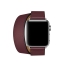 Ремешок Hermès Double Tour из кожи Swift цвета Bordeaux для Apple Watch 38 мм (MQWY2ZM/A) купить