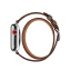 Ремешок Hermès Double Tour из кожи Swift цвета Étoupe для Apple Watch 38 мм, размер M (MNHG2ZM/A) цена