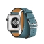 Ремешок Hermès Double Tour из кожи Swift цвета Bleu Jean для Apple Watch 38 мм (MMNY2ZM/A) цена