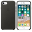 Чехол клип-кейс кожаный Apple Leather Case для iPhone 7/8, угольно-серый цвет (MQHC2ZM/A) цена