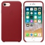 Чехол клип-кейс кожаный Apple Leather Case для iPhone 7/8, (PRODUCT)RED красный цвет (MQHA2ZM/A) цена