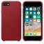 Чехол клип-кейс кожаный Apple Leather Case для iPhone 7/8, (PRODUCT)RED красный цвет (MQHA2ZM/A) цена