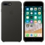Чехол клип-кейс кожаный Apple Leather Case для iPhone 7 Plus/8 Plus, угольно-серый цвет (MQHP2ZM/A) цена