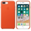 Чехол клип-кейс кожаный Apple Leather Case для iPhone 7 Plus/8 Plus, ярко-оранжевый цвет (MRGD2ZM/A) цена