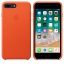 Чехол клип-кейс кожаный Apple Leather Case для iPhone 7 Plus/8 Plus, ярко-оранжевый цвет (MRGD2ZM/A) цена