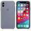 Чехол клип-кейс силиконовый Apple Silicone Case для iPhone XS, цвет «тёмная лаванда» (MTFC2ZM/A) цена