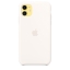 Чехол клип-кейс силиконовый Apple Silicone Case для iPhone 11, белый цвет (MWVX2ZM/A) цена