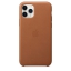 Чехол клип-кейс кожаный Apple Leather Case для iPhone 11 Pro, золотисто-коричневый цвет (MWYD2ZM/A) цена