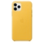 Чехол клип-кейс кожаный Apple Leather Case для iPhone 11 Pro, цвет «лимонный сироп» (MWYA2ZM/A) купить