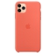 Чехол клип-кейс силиконовый Apple Silicone Case для iPhone 11 Pro Max, цвет «спелый клементин» оранжевый (MX022ZM/A) цена
