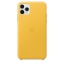 Чехол клип-кейс кожаный Apple Leather Case для iPhone 11 Pro Max, цвет «лимонный сироп» (MX0A2ZM/A) купить