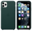 Чехол клип-кейс кожаный Apple Leather Case для iPhone 11 Pro Max, цвет «зелёный лес» (MX0C2ZM/A) цена